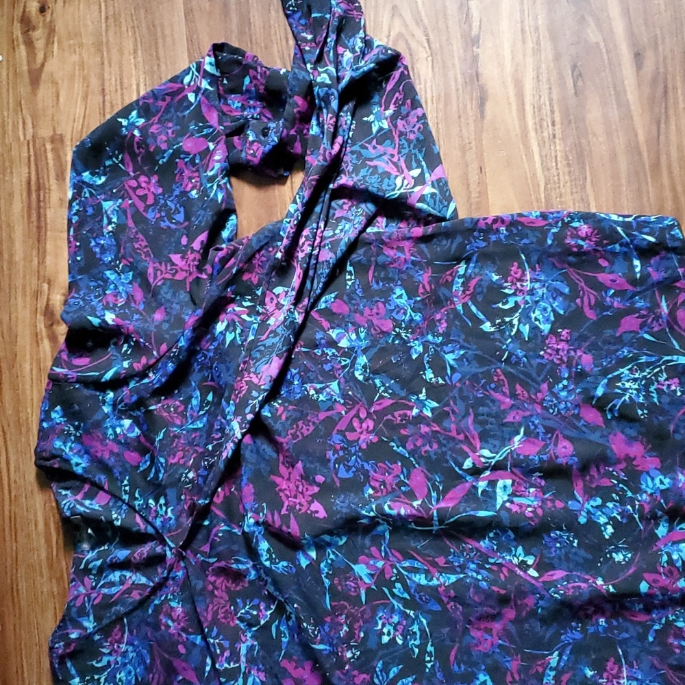 Multi Colored Front Split Tunic - image 2